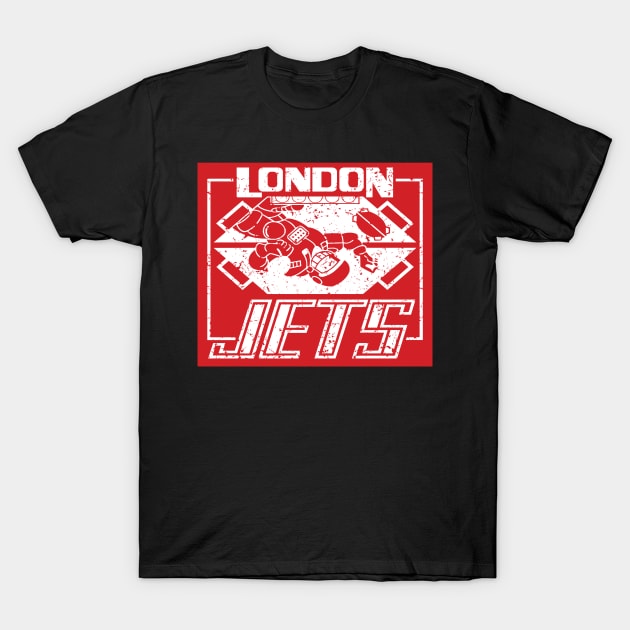 Red Dwarf London Jets Distressed T-Shirt by Prolifictees